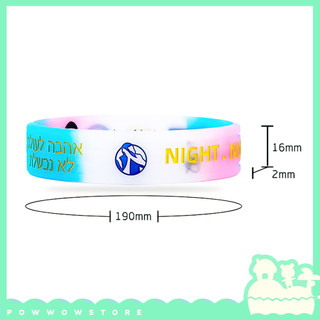 [Sẵn VN] 19cm Vòng Tay Thể Thao Huỳnh Quang Silicone Phong Cách Bóng Rổ Basketball Sport