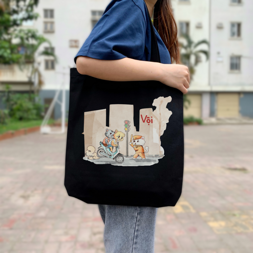 Túi tote vải canvas Goodore thiết kế Bộ sưu tập Phố Thị phong cách năng động cá tính