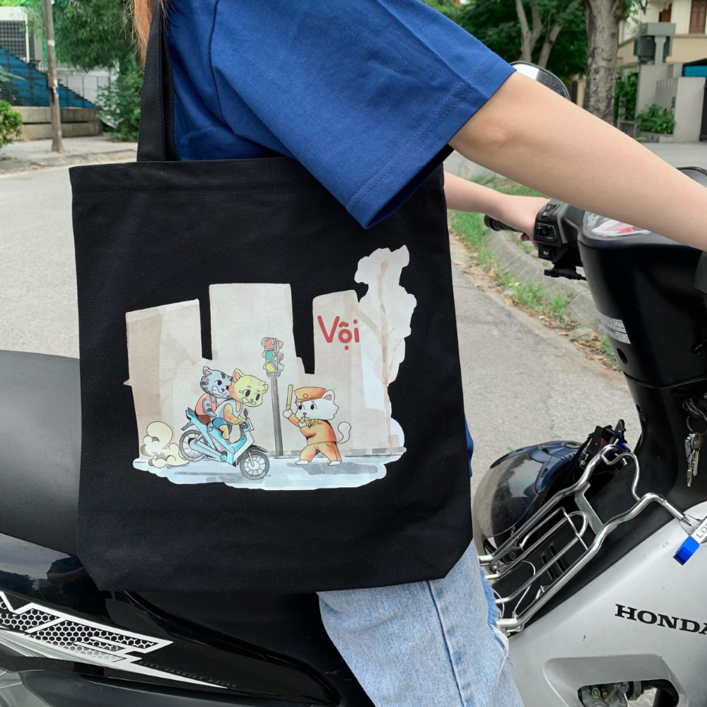 Túi tote vải canvas Goodore thiết kế Bộ sưu tập Phố Thị phong cách năng động cá tính