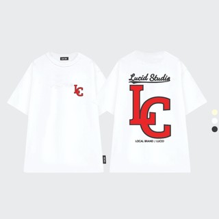 Áo Thun Local Brand Unisex LUCID LC STUDIO Nam Nữ Tay Lỡ From Rộng Chất Cotton