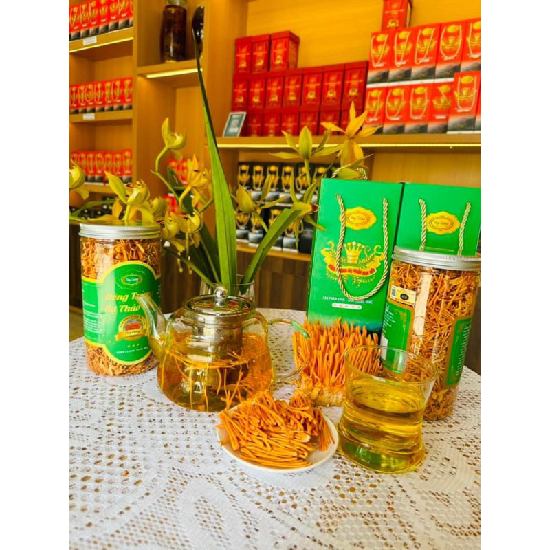 Nấm Đông Trùng Hạ Thảo Huy Cương Sấy Khô Thăng Hoa - Hàng Gãy (lọ 50g) nấm đông trùng hạ thảo khô bổ sung dinh dưỡng