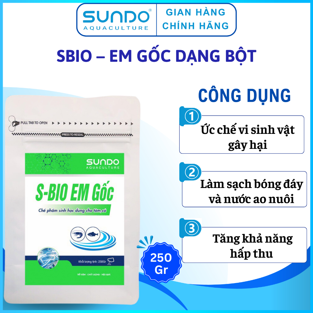 Sbio – Em Gốc dạng bột, phân giải chất hữu cơ, làm sạch môi trường - Vi ...