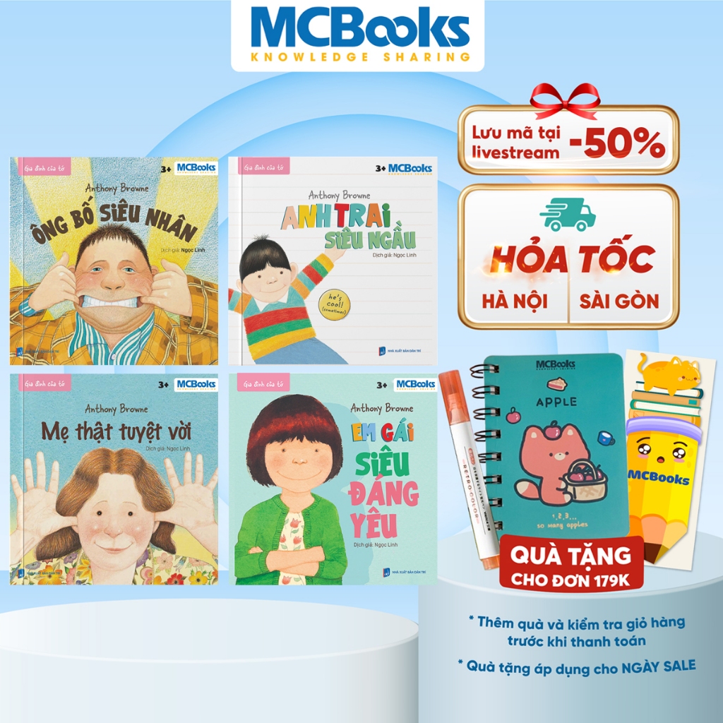 [Outlet S1] Sách - Bộ Sách Gia Đình Của Tớ - Bộ sách 4 cuốn lẻ/combo tùy chọn - Finybooks