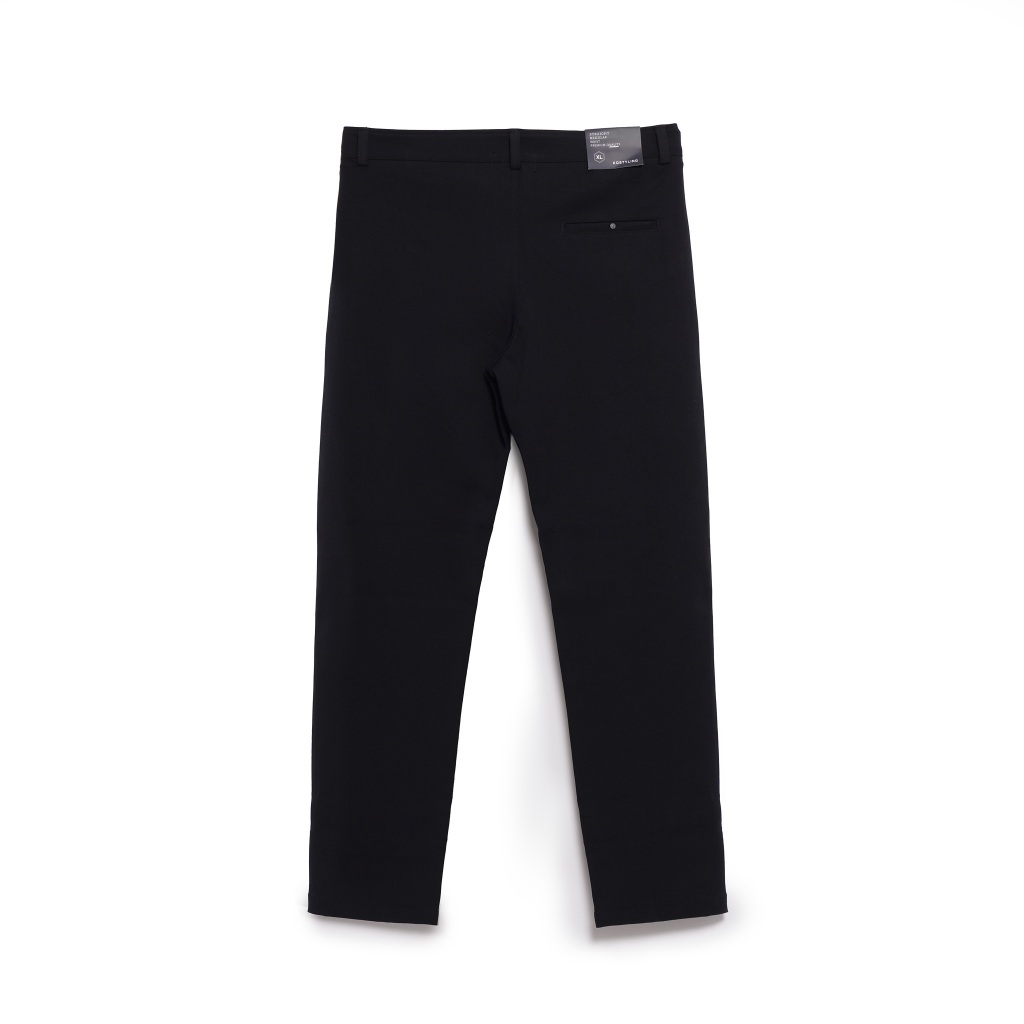 Ảnh Quần kaki nam KQSTYLING quần kaki ống đứng co giãn 4 chiều form tapered fit Đen 3