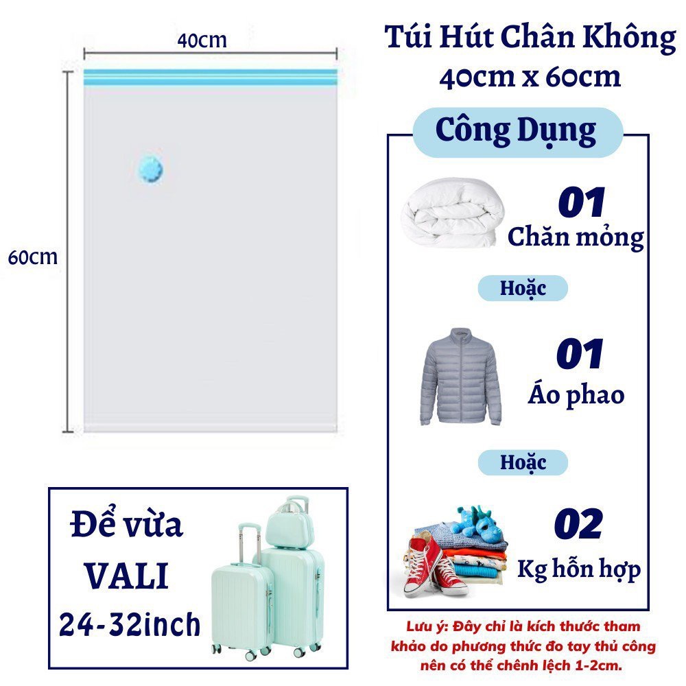 Ảnh Túi hút chân không đựng quần áo chăn màn cất quần áo đi du lịch nhỏ gọn tiện lợi 2