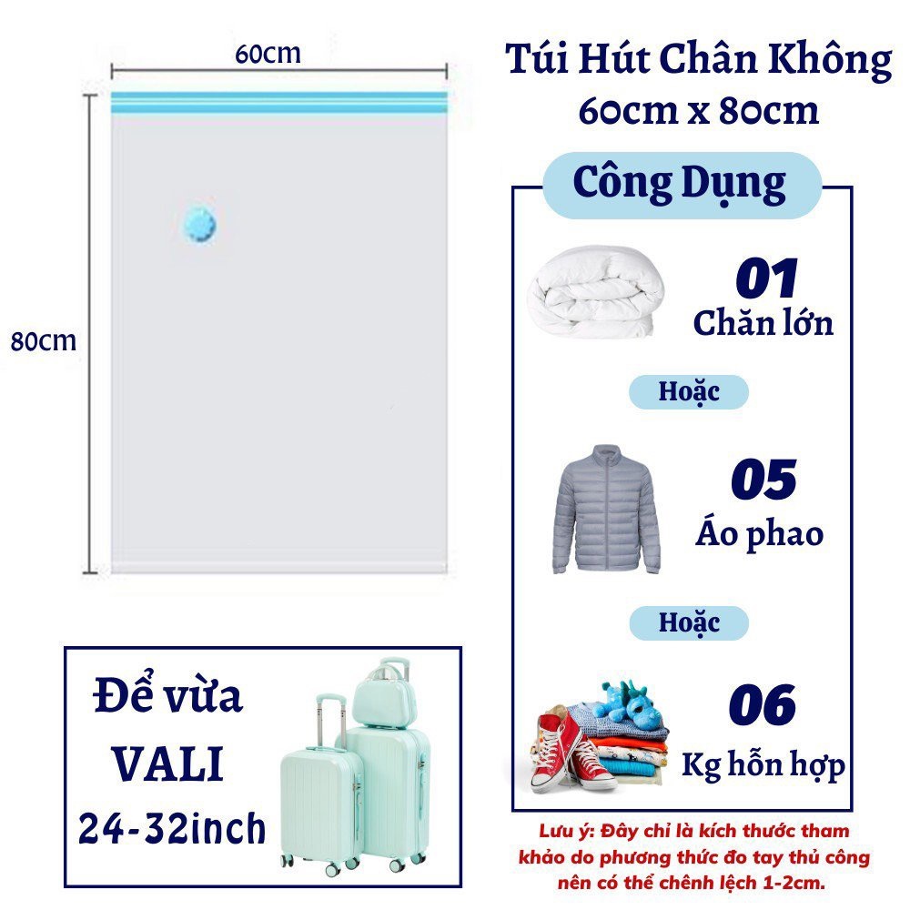 Ảnh Túi hút chân không đựng quần áo chăn màn cất quần áo đi du lịch nhỏ gọn tiện lợi 3