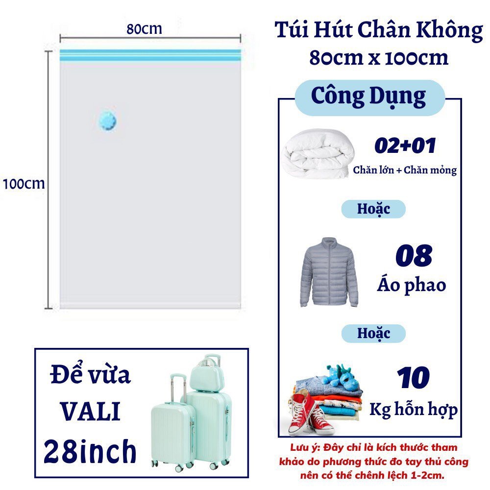 Ảnh Túi hút chân không đựng quần áo chăn màn cất quần áo đi du lịch nhỏ gọn tiện lợi 4