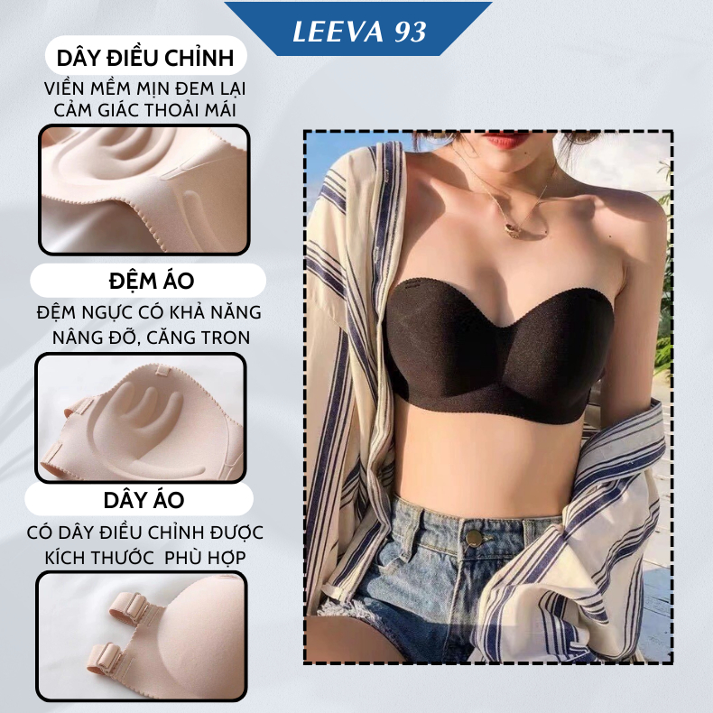 Áo lót nữ cúp ngực bàn tay cao cấp đúc su nâng vòng 1 có gọng trong chống tụt hở vai hàng xịn AN08