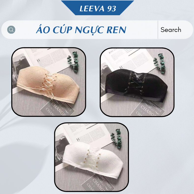 Áo Lót Nữ Cúp Ren Không Dây bàn tay NÂNG NGỰC chống tụt DÂY RÚT tạo khe AN09