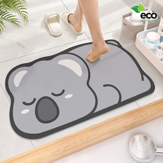 Thảm nhà tắm hút nước ECO siêu thấm, chùi chân, trang trí hình thú cưng dễ thương