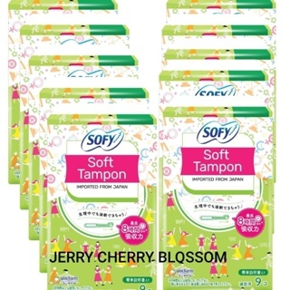 Bộ 10 hộp Băng vệ sinh Sofy Tampon Nhật bản chính hãng 9ống /hộp