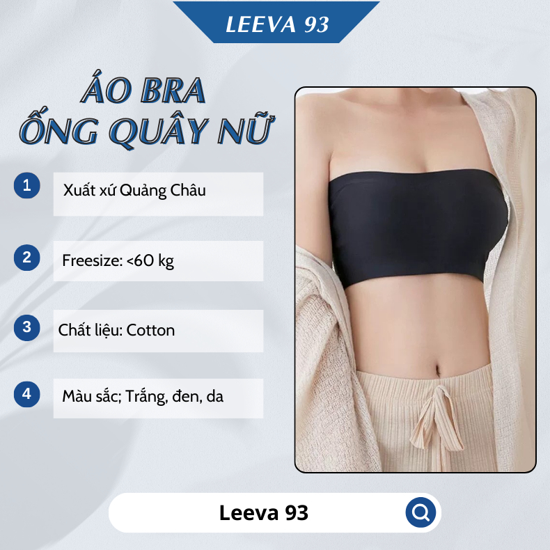 Áo Bra Nữ Quây đúc Su Trơn không dây có đệm ngực không gọng móc cài nâng ngực Bao Mát Mịn Freesize AN06