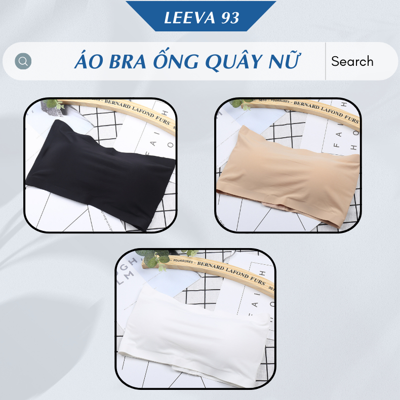 Áo Bra Nữ Quây đúc Su Trơn không dây có đệm ngực không gọng móc cài nâng ngực Bao Mát Mịn Freesize AN06