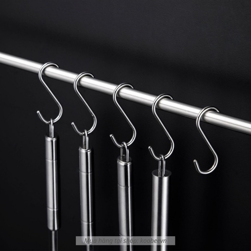 Set 10 Móc Treo Đồ Đa Năng Chữ S KOOBEE – Chất Liệu Inox Bền Đẹp, Treo Gọn Gàng Mọi Vật Dụng | 045