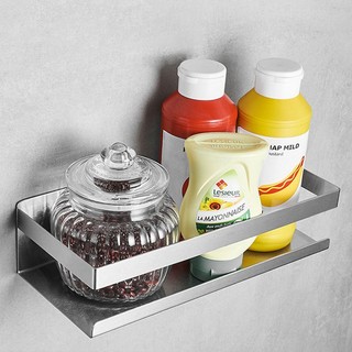 Kệ đựng gia vị Inox SUS 304 dán tường gạch men - Kệ nhà bếp, phòng tắm dán tường