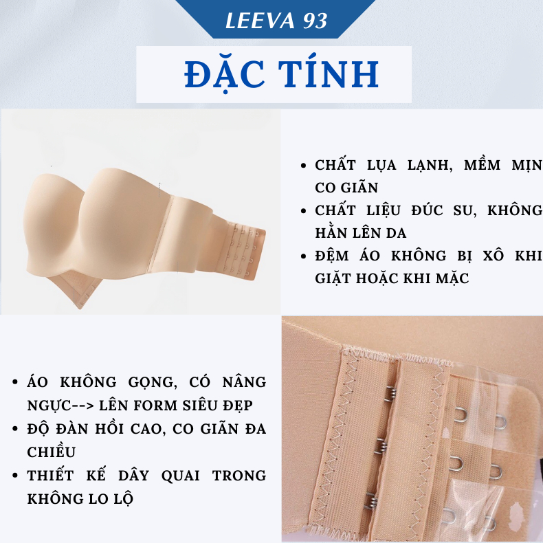 Áo ngực chống trơn trượt dán ngực dây vô hình liền mạch, hở lưng bọc áo ngực núm vú miếng dán AN05