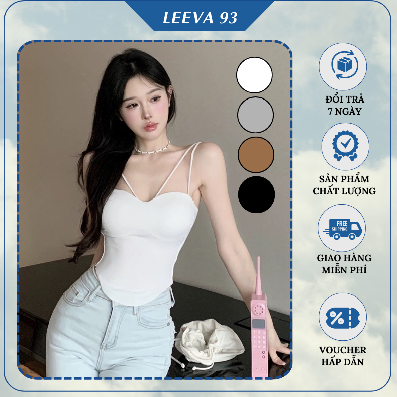 Áo Bra Đúc su 2 dây dáng dài AN03, Áo Ngực Lụa Lạnh Không Đường May Đệm mỏng Dây Đeo Vai Điều Chỉnh Được Cho Nữ