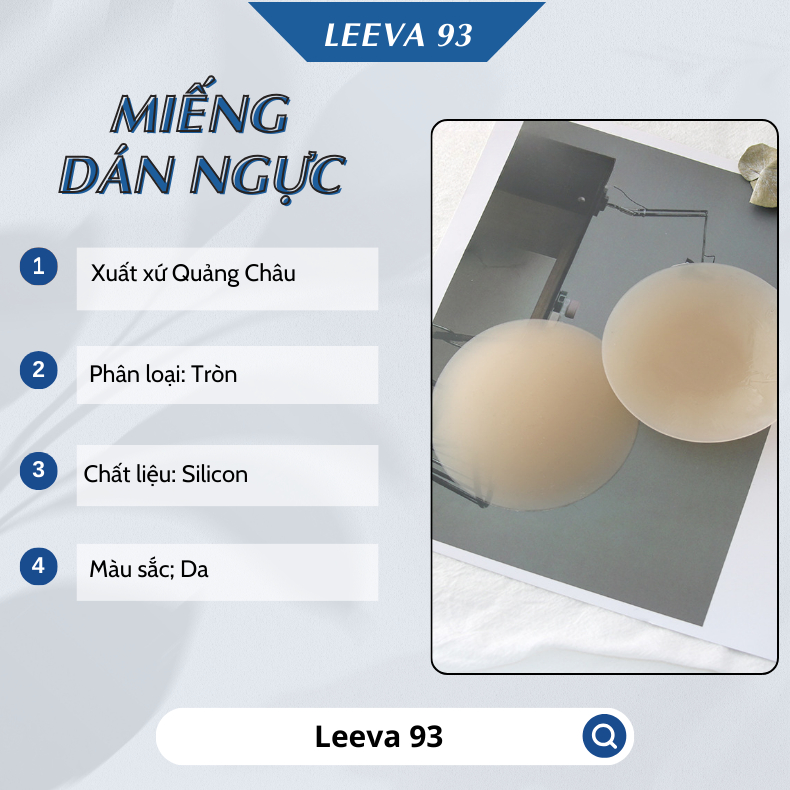 Miếng dán ngực size to 8cm 10cm Hộp 1 đôi dán nhũ hoa Silicon dán đầu ti dùng lại được nhiều lần DN02