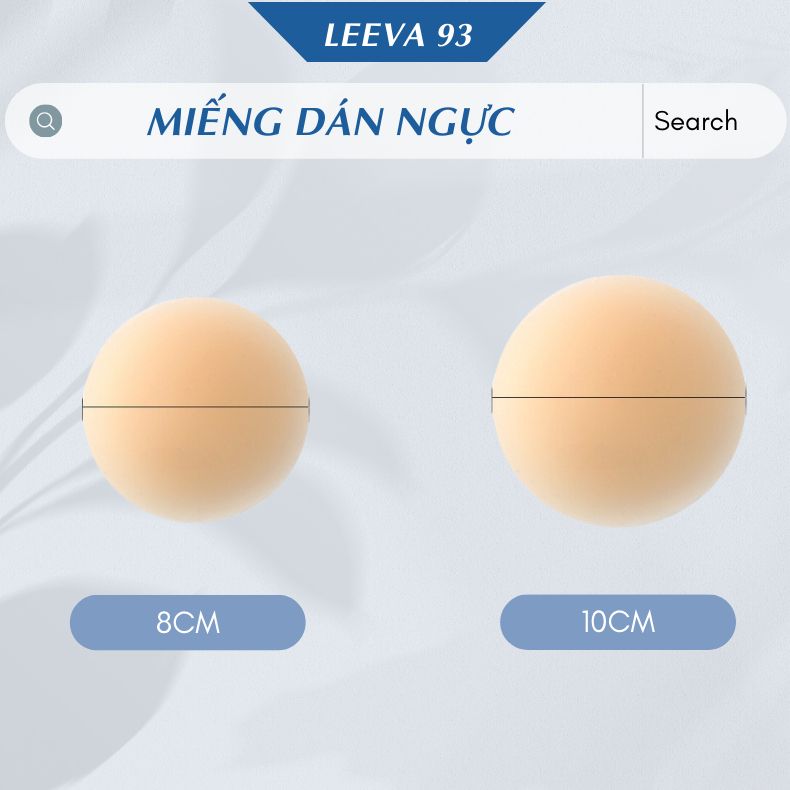 Miếng dán ngực size to 8cm 10cm Hộp 1 đôi dán nhũ hoa Silicon dán đầu ti dùng lại được nhiều lần DN02