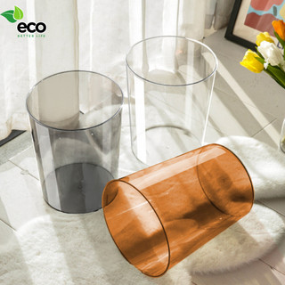 Thùng đựng rác trong suốt ECO đơn giản sang trọng, Xô trong suốt đa năng cắm hoa, đựng đồ tiện lợi