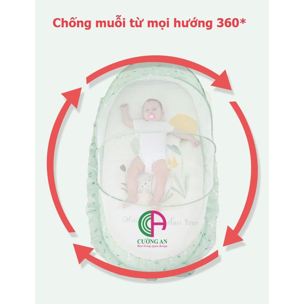 [Màn Thú] Màn Gấp Gọn cho bé, Chống muỗi , chống côn trùng kt 100x55x55cm