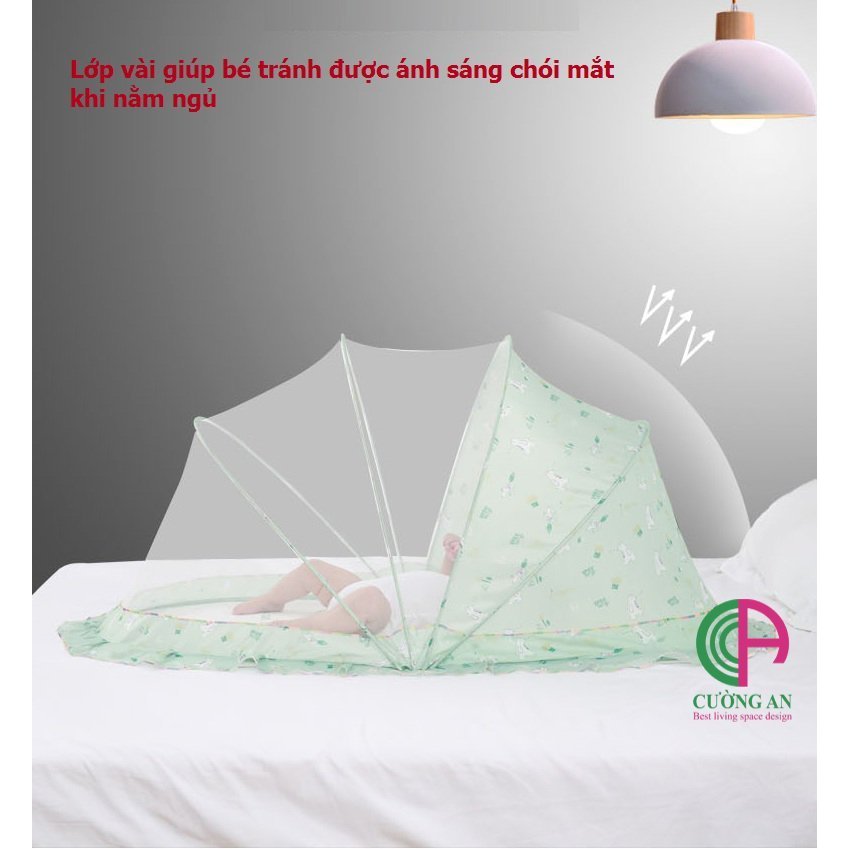 [Màn Thú] Màn Gấp Gọn cho bé, Chống muỗi , chống côn trùng kt 100x55x55cm