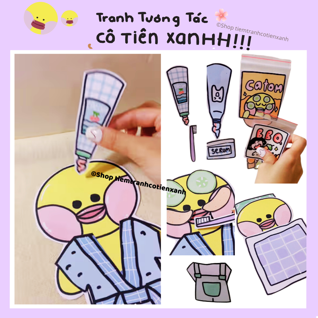[GIÁ SỈ] Cô Tiên Xanh - Chăm Sóc Bé Tèo và 40 bộ tranh tương tác ...