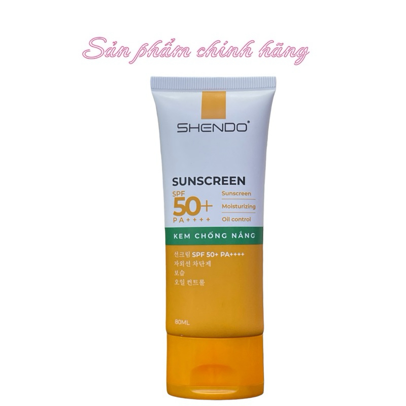 Kem Chống Nắng SHENDO Sunscreen SPF50+ PA++++ - 80ml