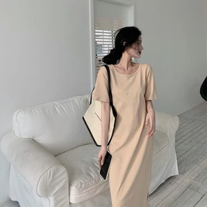 Váy đầm nữ basic thiết kế khoét lưng chất liệu thun co giãn đi chơi đi làm xu hg HQ(CÓ BIGSIZE)SP110