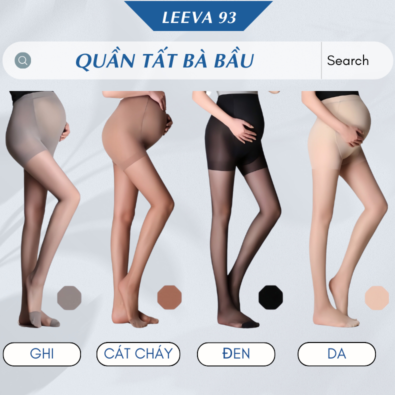 Quần tất bầu tàng hình siêu mỏng, siêu co giãn, siêu dai, siêu mịn