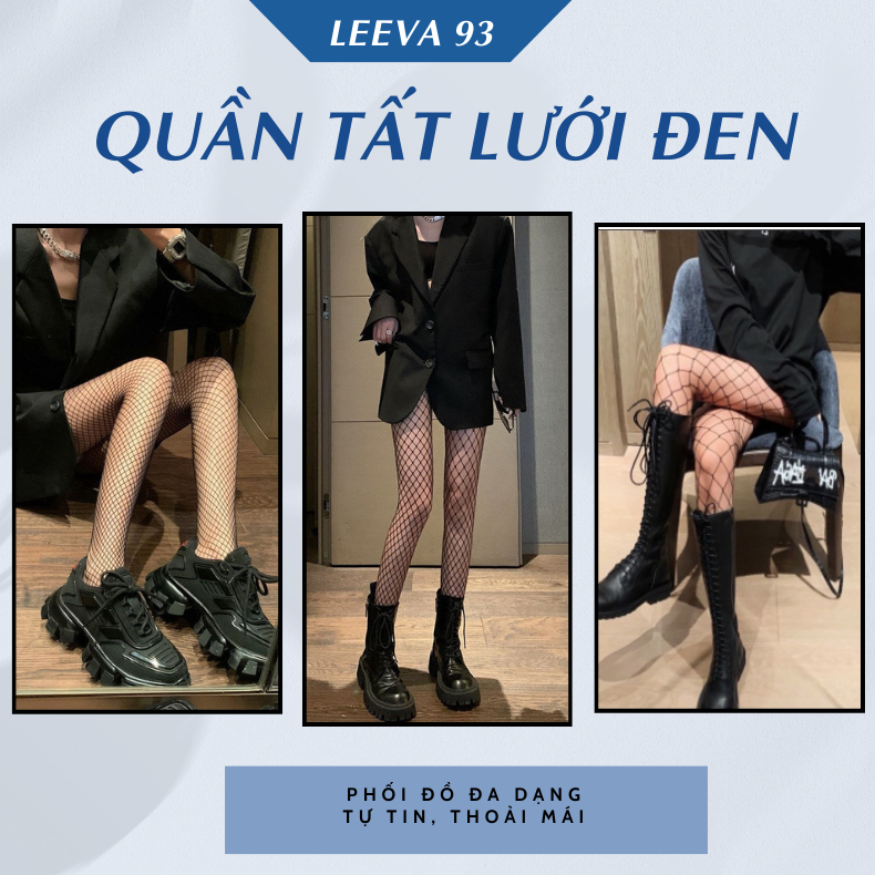 Quần tất lưới gợi cảm cho nữ mix đồ cá tính dễ thương