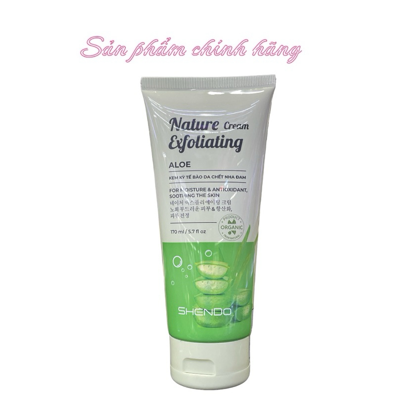 Kem kỳ tế bào chết SHENDO nha đam 170ml