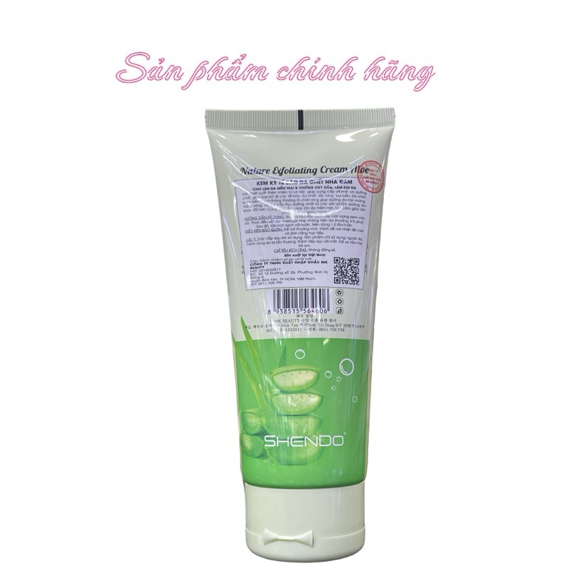 Kem kỳ tế bào chết SHENDO nha đam 170ml