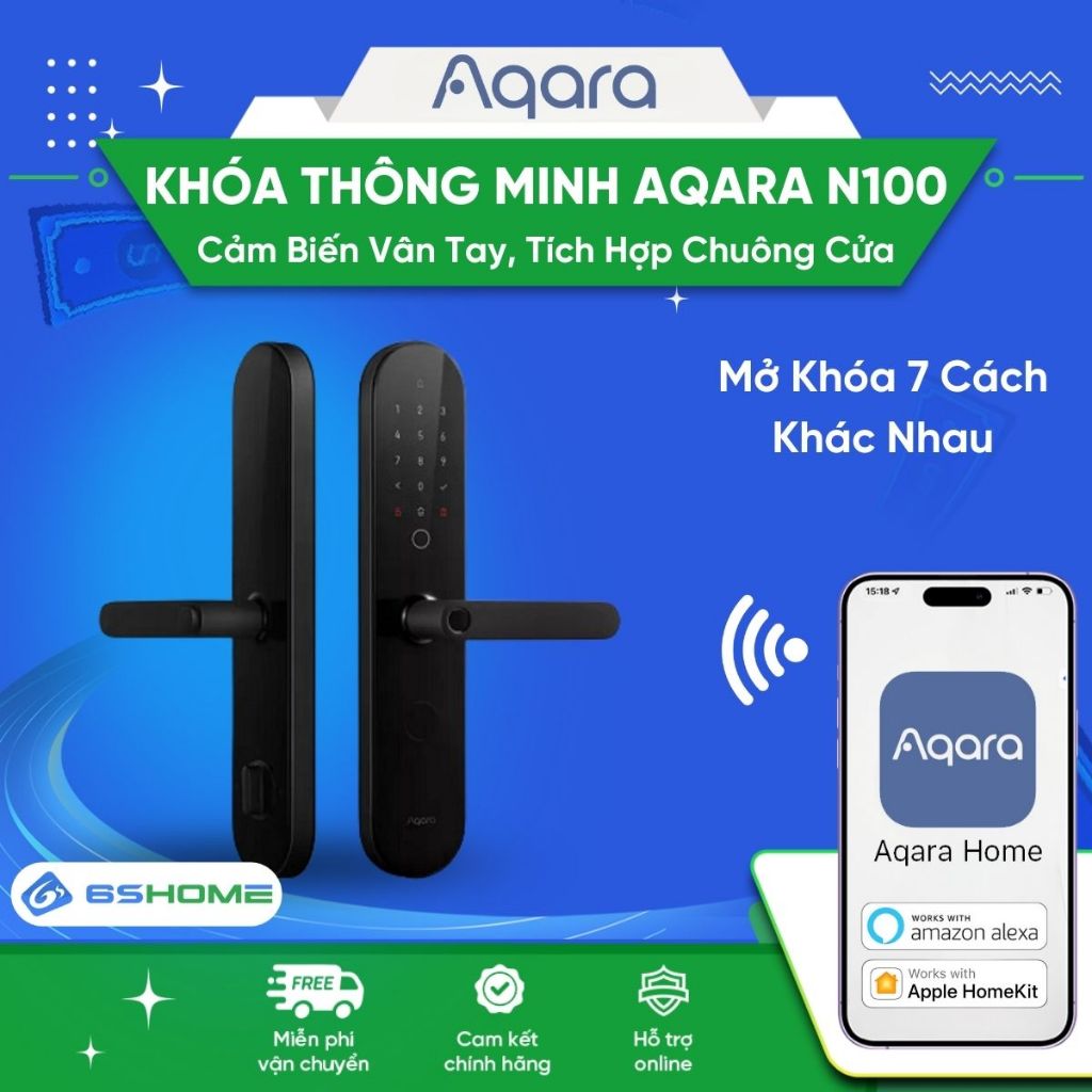 Khóa Cửa Thông Minh Aqara N100 Smart Door Lock Zigbee 3.0 - Cảm Biến ...