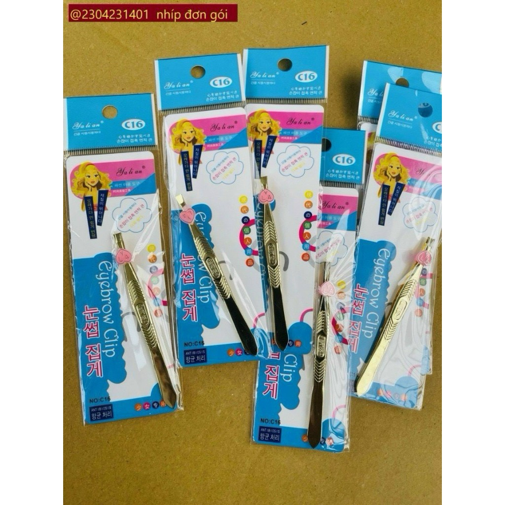 combo 5 Nhíp nhổ lông mày, lông nách, lông tay, lông chân