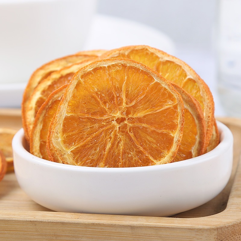 500g Cam vàng thái lát sấy khô cung cấp vitamin C giúp giải khát, detox, đẹp da