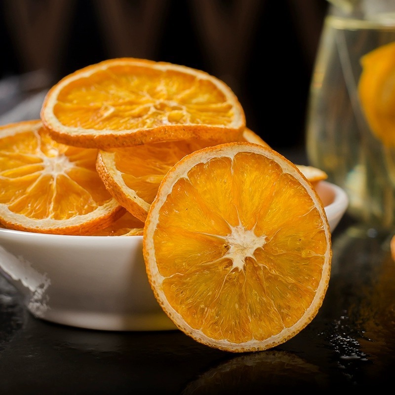 500g Cam vàng thái lát sấy khô cung cấp vitamin C giúp giải khát, detox, đẹp da