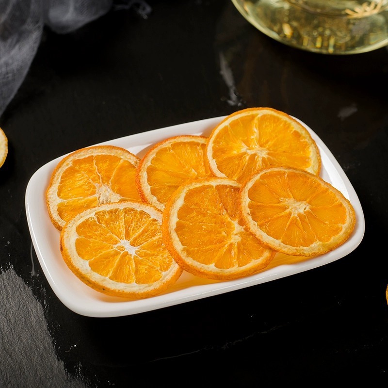 500g Cam vàng thái lát sấy khô cung cấp vitamin C giúp giải khát, detox, đẹp da