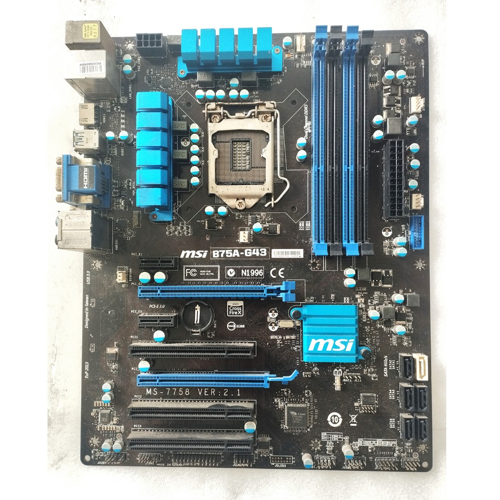 Mainboard B75 MSI B75A-G43 Military class (lỗi) | Shopee Việt Nam