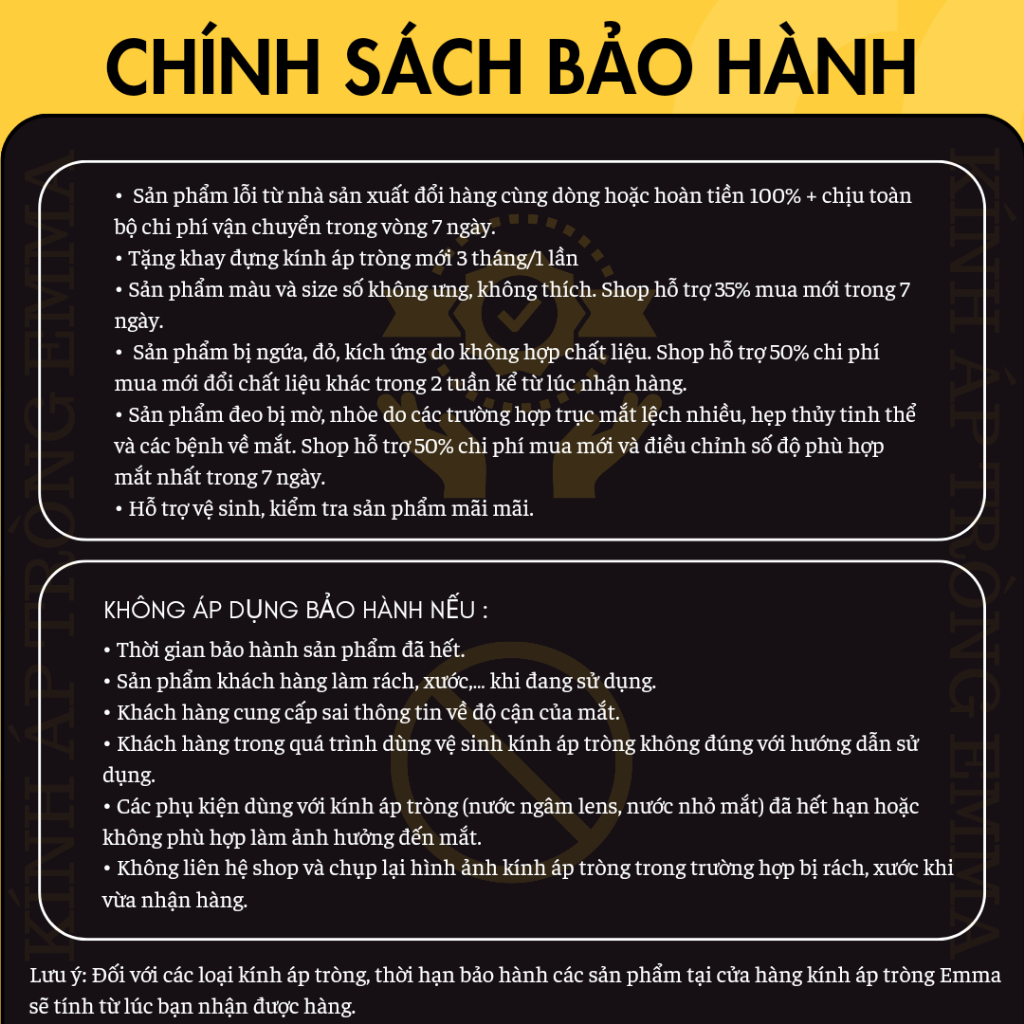 Kính Áp Tròng Trong Suốt Cấp Ẩm 3 Tháng Classi | Lens Trong Suốt Tự Nhiên Siêu Ẩm 24h mỗi ngày| Emma Lens