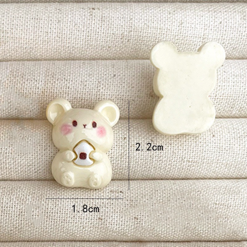 CHARM GẤU ĐỘI NÓN SIÊU ĐÁNG YÊU TRANG TRÍ PHỤ KIỆN DIY, ỐP LƯNG ĐIỆN THOẠI