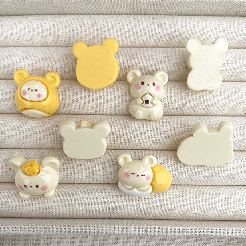 CHARM GẤU ĐỘI NÓN SIÊU ĐÁNG YÊU TRANG TRÍ PHỤ KIỆN DIY, ỐP LƯNG ĐIỆN THOẠI