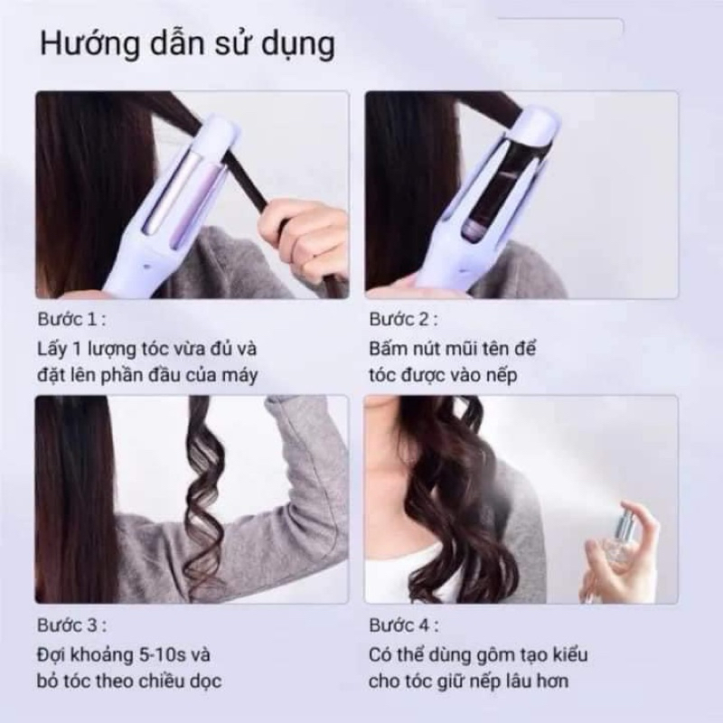 Máy uốn tóc tự động hair curler xịn sò new