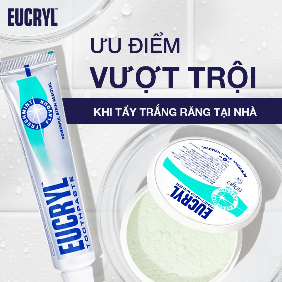 Ảnh Combo 2 Kem đánh răng ( 62gx2) + bột đánh răng Eucryl ( 50g) hỗ trợ làm trắng răng 4