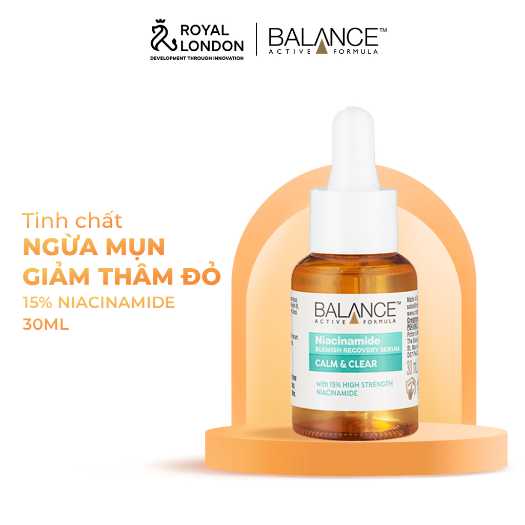 [ Livestream ] Serum mờ thâm và kiềm dầu Balance Active Formula Niacinamide 15% 30ml