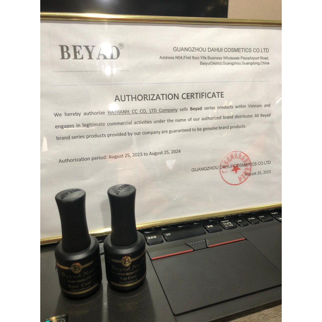 [Chính hãng] Beyad base top chính hãng - sơn gel liên kết và top phủ rất bền và bóng 18ml