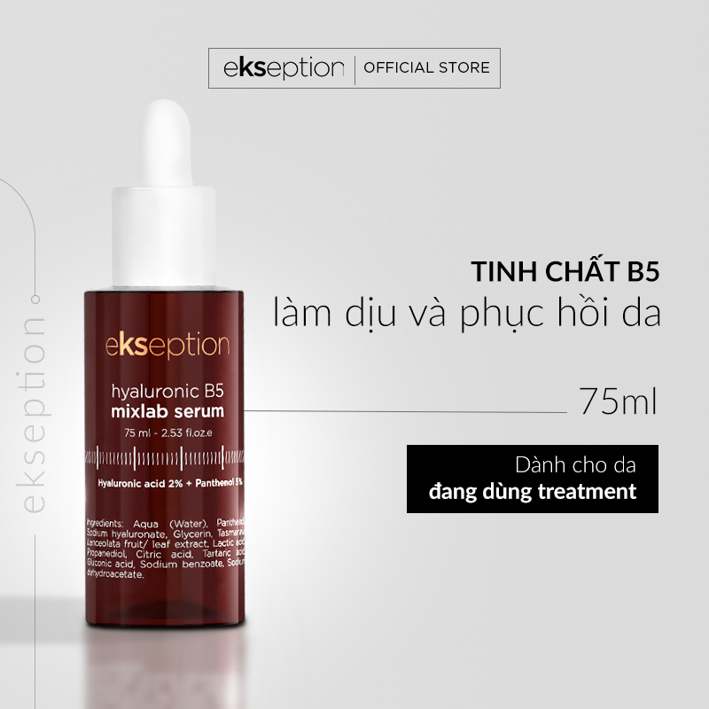 Ảnh Serum Ekseption Hyaluronic B5, HA + 5% B5 dưỡng ẩm phục hồi da 75ml 1
