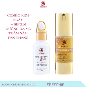 kem FACE hoa mãu đơn + SERUM dưỡng trắng da mờ thâm nám tàn nhang dưỡng da cấp ẩm 93skina