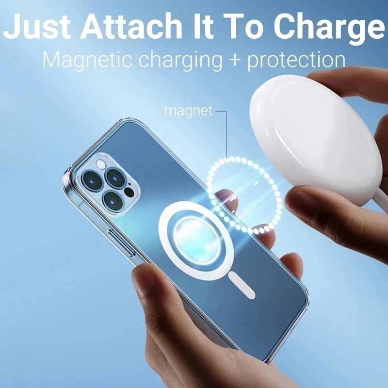 [ IPHONE 16] Ốp lưng iphone trong suốt sạc không dây từ tính KOLEAD P12 , 7 8 plus xsmax 11 12 13 14 15 Promax pro plus