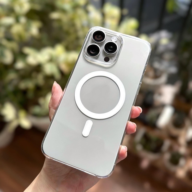 [ IPHONE 16] Ốp lưng iphone trong suốt sạc không dây từ tính KOLEAD P12 , 7 8 plus xsmax 11 12 13 14 15 Promax pro plus